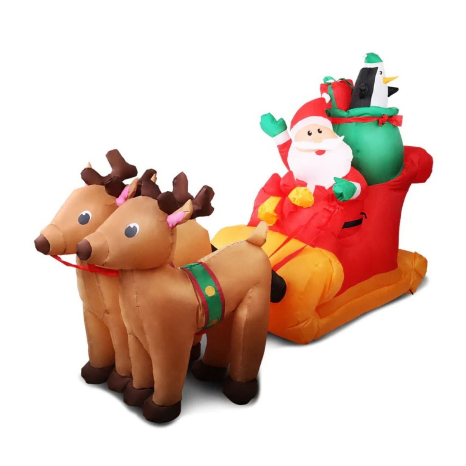 Santa Reindeer Christmas Inflatable