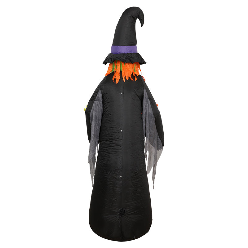 Festiss 2.4m Witch Way Halloween Inflatable with LED