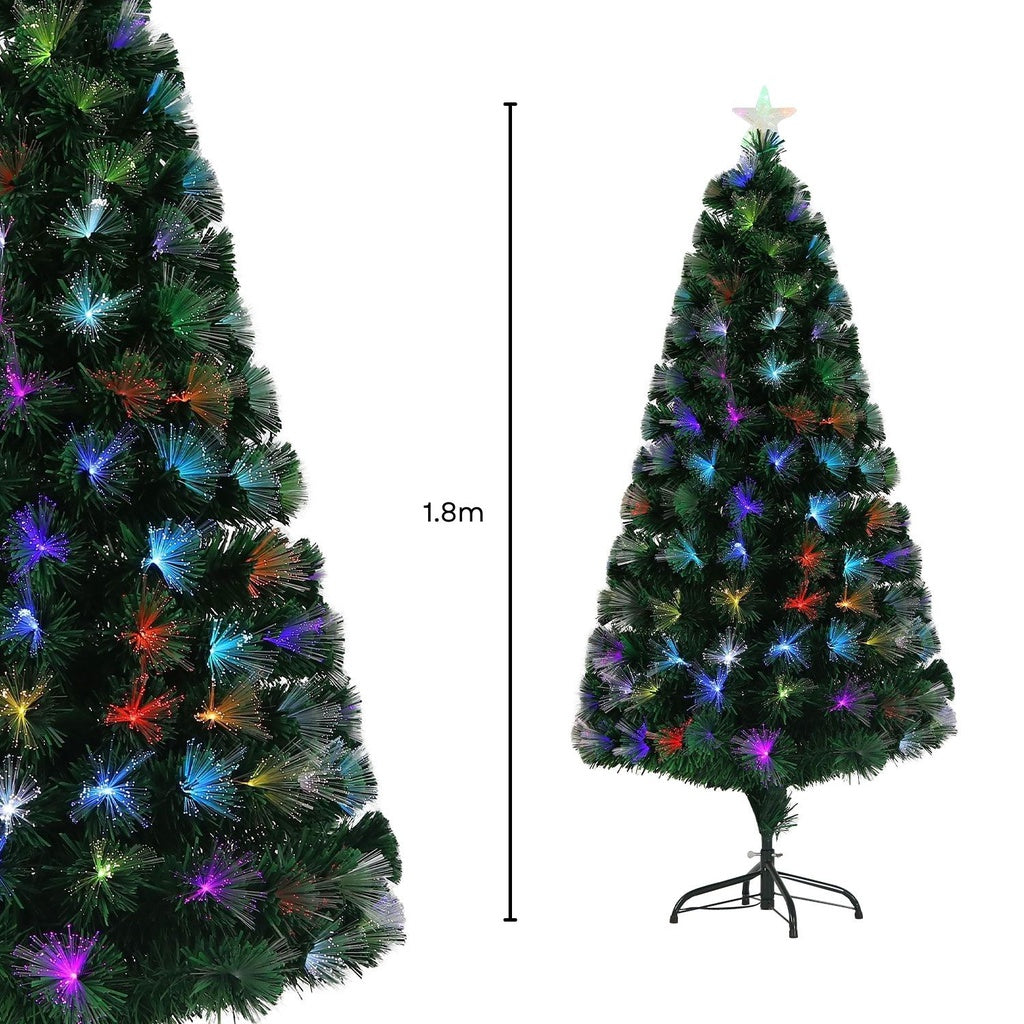 Festiss 1.8m Fiber Optic Artificial Christmas Trees