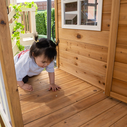 Lifespan Kids Archie Cubby House (Elevated) with 1.8m Slide (Green)