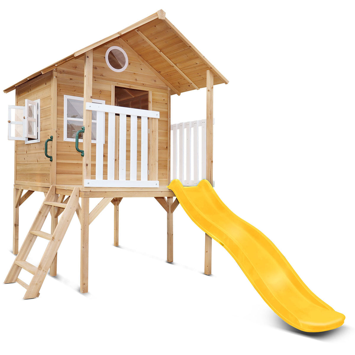 Lifespan Kids Archie Cubby House (Elevated) with 1.8m Slide (Yellow)