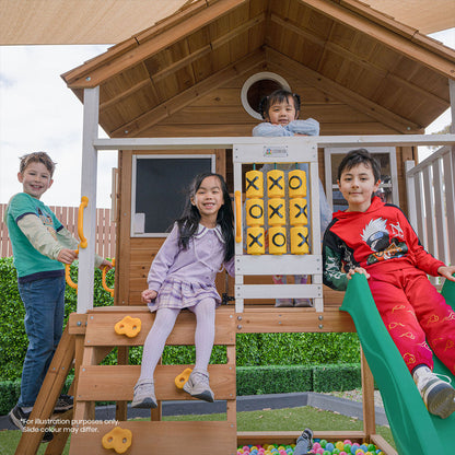 Lifespan Kids Warrigal Cubby House with 2.2m Slide (Green)