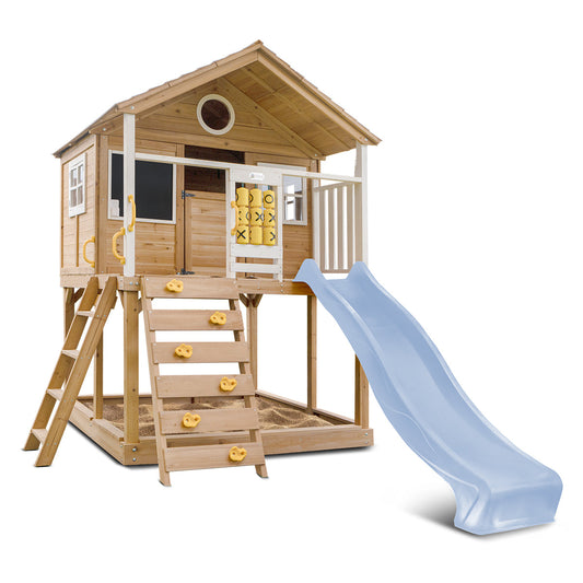 Lifespan Kids Warrigal Cubby House with 2.2m Slide (Pastel Blue)