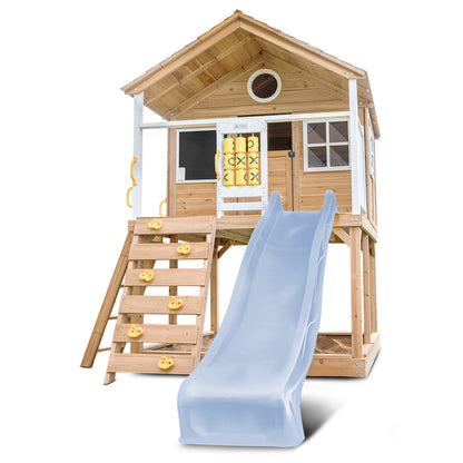 Lifespan Kids Warrigal Cubby House with 2.2m Slide (Pastel Blue)