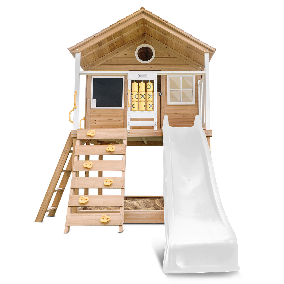 Lifespan Kids Warrigal Cubby House with 2.2m Slide (White)