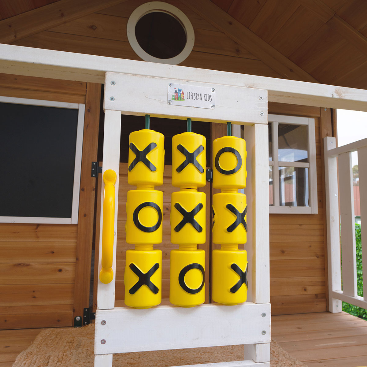 Lifespan Kids Warrigal Cubby House with 2.2m Slide (White)