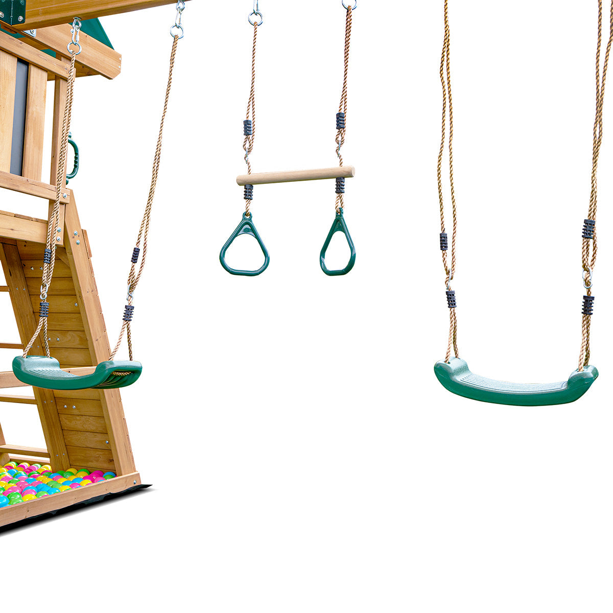 Lifespan Kids Birmingham Swing Set & Play Centre with 2.2m Slide (Green)