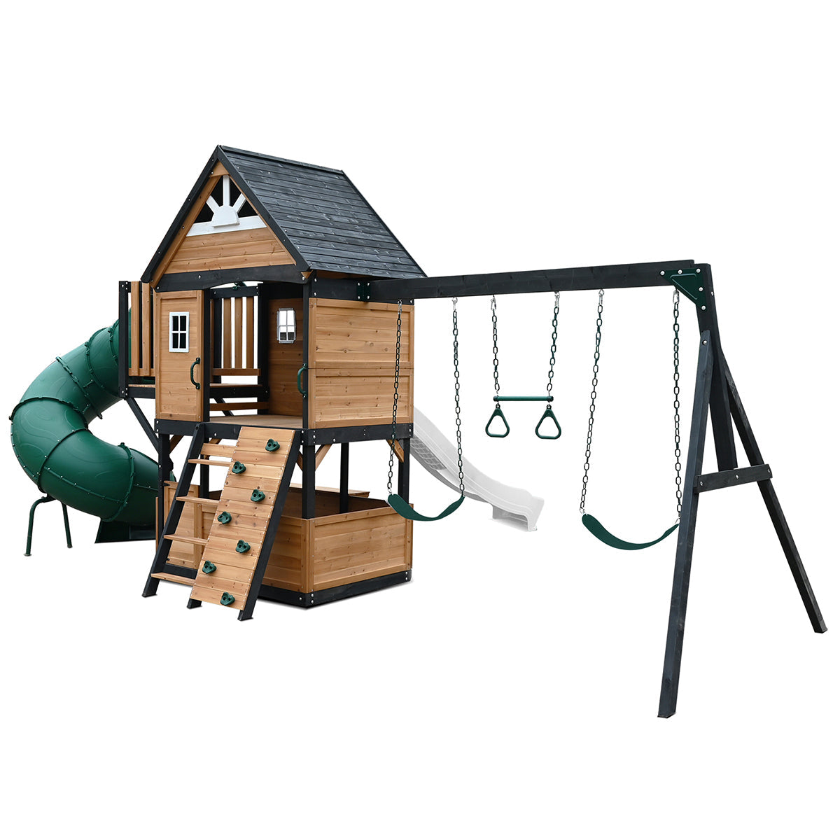 Lifespan Kids Claremont Swing Set & Play Centre with 2.2m Slide (White)