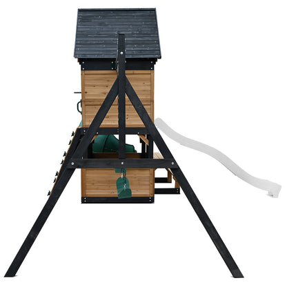 Lifespan Kids Claremont Swing Set & Play Centre with 2.2m Slide (White)