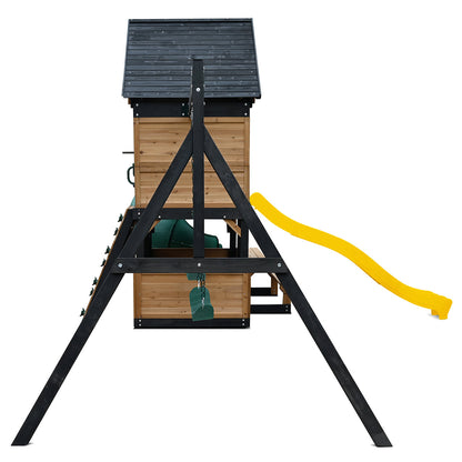 Lifespan Kids Claremont Swing Set & Play Centre with 2.2m Slide (Yellow)