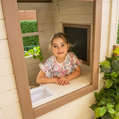 Lifespan Kids Silverton Cubby House with 1.8m Slide (Green)