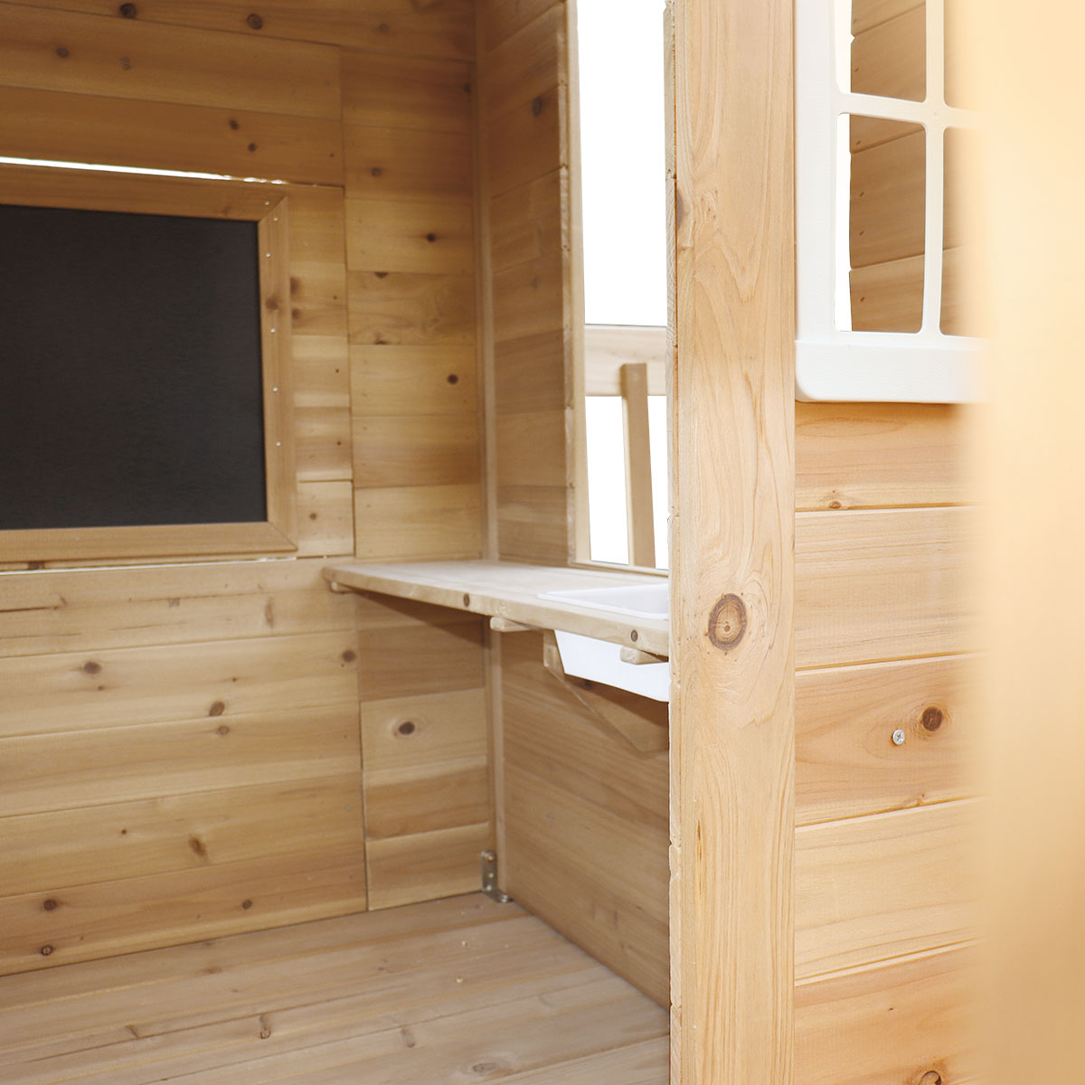 Lifespan Kids Silverton Cubby House with 1.8m Slide (Yellow)