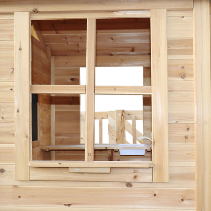 Lifespan Kids Silverton Cubby House with 1.8m Slide (Yellow)