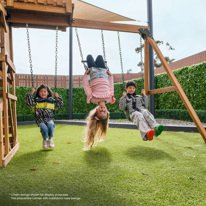 Lifespan Kids Walton Swing Set, Monkey Bars & Play Centre with 2.2m Slide (Pastel Blue)