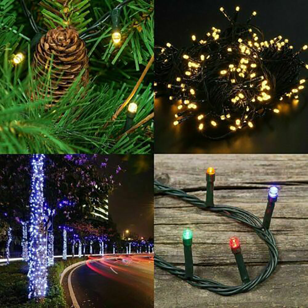 Solar Fairy String Led Lights 12M-32M Outdoor Garden Christmas Party Decor(22M200Led)