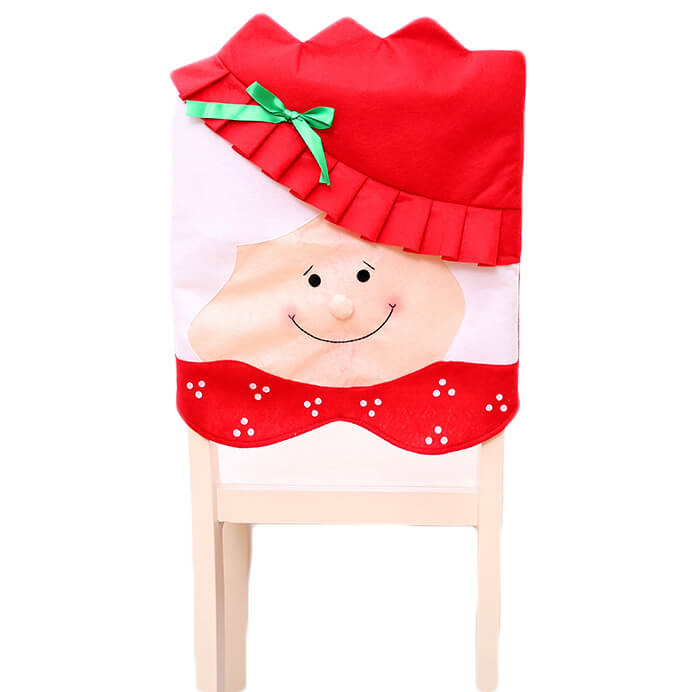 6x Christmas Cute Lady Santa Hat Chair Covers Dinner Home Décor Ornaments Gift, Mr Santa | Christmas Outlet Australia