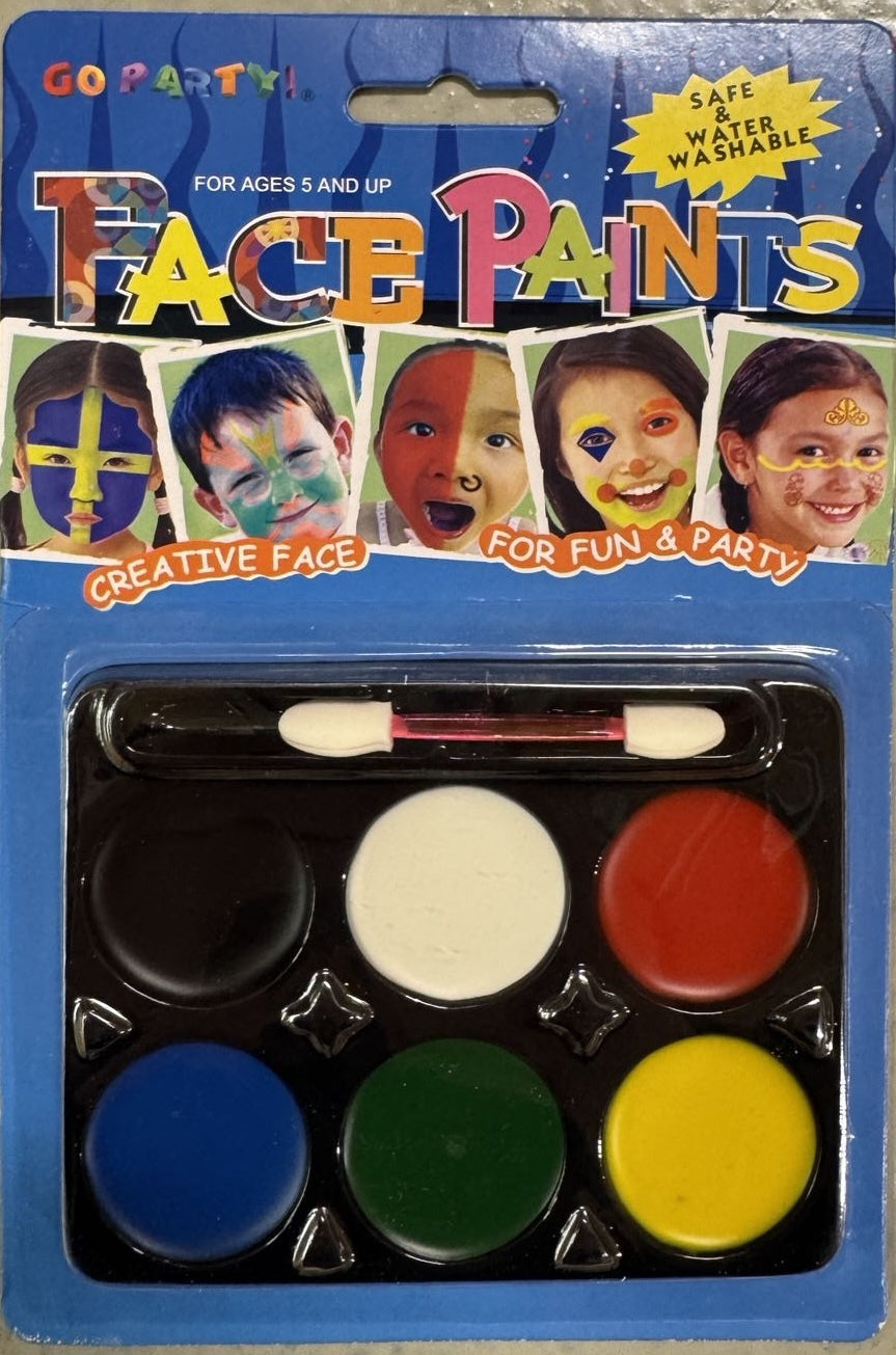 FACE PAINT Costume Party Non-Toxic Palette Clown Dress Up Make Up Halloween