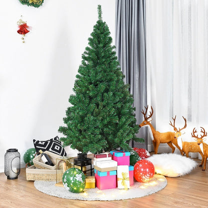 3-piece Lush Artificial Christmas Tree - Premium Green PVC Holiday Pine with Stand( 60 -50T)
