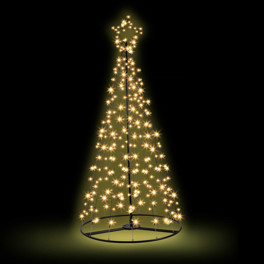 Fairy Solar Christmas Tree 2.1M Xmas Tree Decorations 8 Light Modes by Jingle Jollys