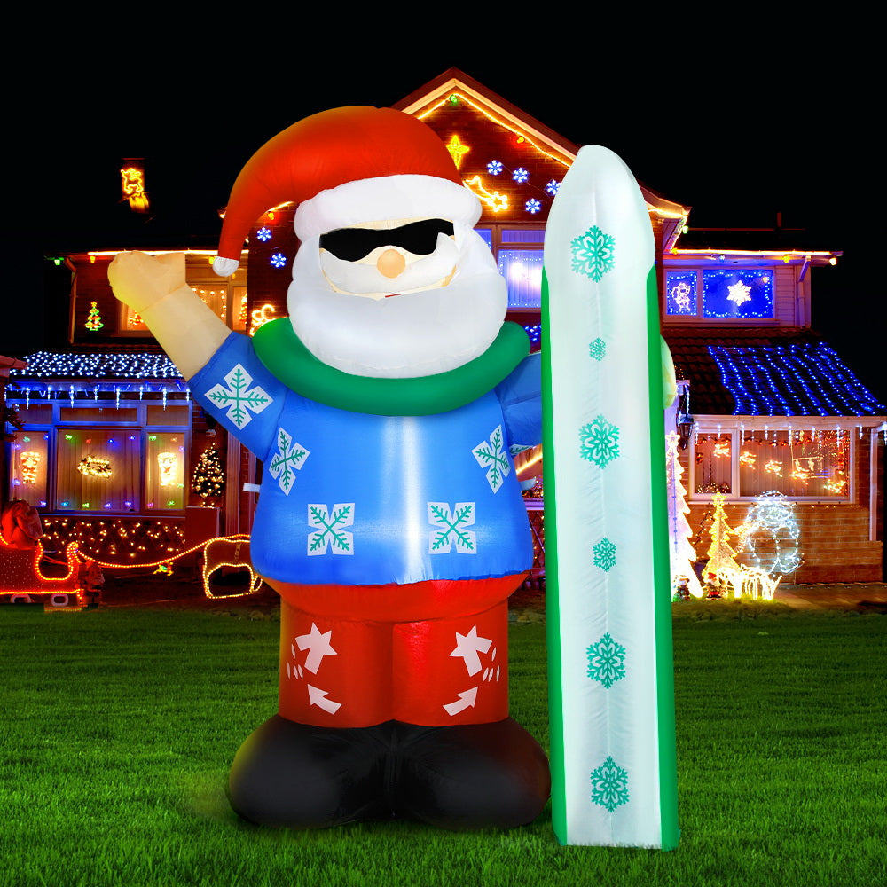 Christmas Inflatable Santa 1.6M Illuminated Decorations by Jingle Jollys