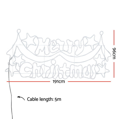 Jingle Jollys Christmas Lights 191cm 612 LEDs Fairy Light Outdoor Decorations