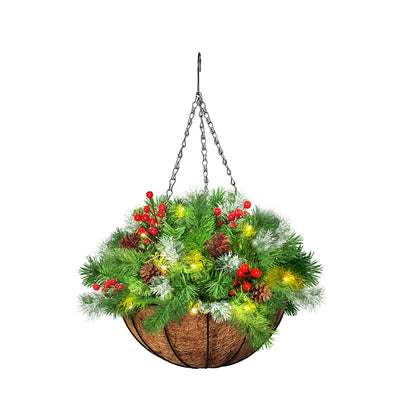 Santaco Christmas Hanging Basket Ornaments 30CM-1942353776937668608