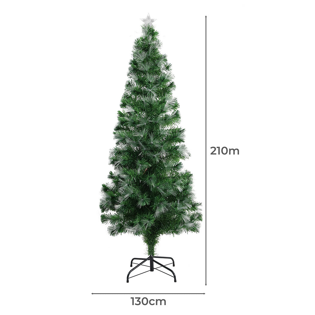 SANTACO Christmas Tree Fibre Optic 2.1M-1942353635124056066