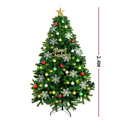 SANTACO Christmas Tree 2.4M 8Ft Xmas 2.4 Meter-1942353778351149058