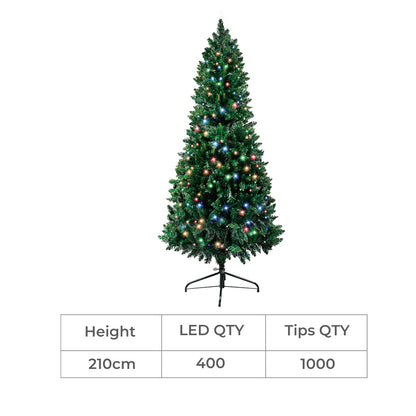 SANTACO Prelit Slim Pencil Christmas Tree 2.1M-1942353634406830082