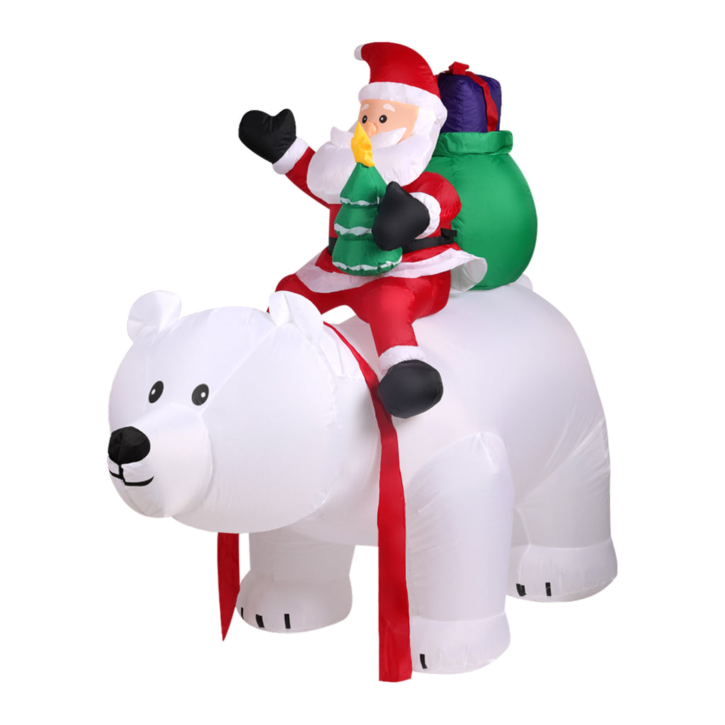Inflatable Christmas Santa Snowman with LED Light Xmas Decoration Outdoor Type 9 - Christmas Outlet Online