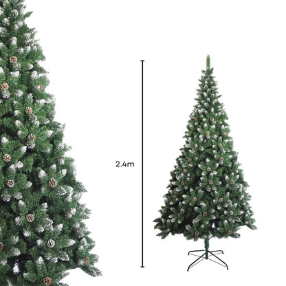 Festiss 2.4m Christmas Tree With White Snow FS-TREE-01 - Christmas Outlet Online