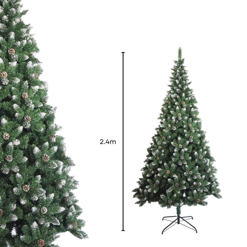 Festiss 2.4m Christmas Tree With White Snow FS-TREE-01 - Christmas Outlet Online