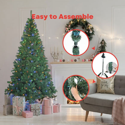 Festiss 2.1m Christmas Tree With 4 Colour LED FS-TREE-06 - Christmas Outlet Online