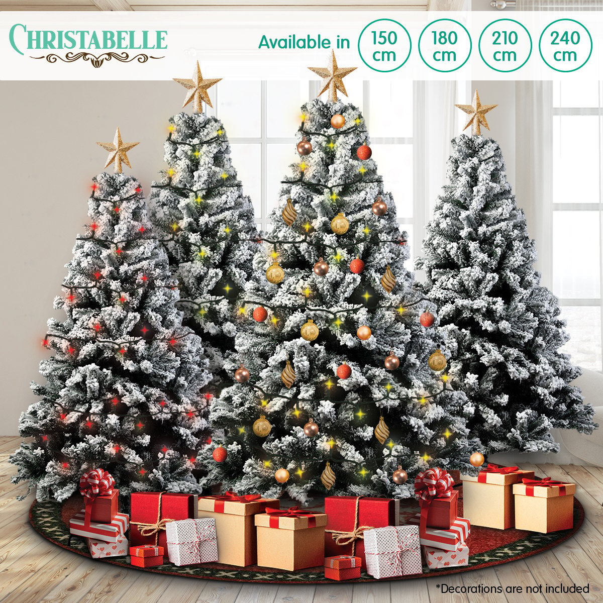 Christabelle Snow-Tipped Artificial Christmas Tree 1.5m - 550 Tips - Christmas Outlet Online