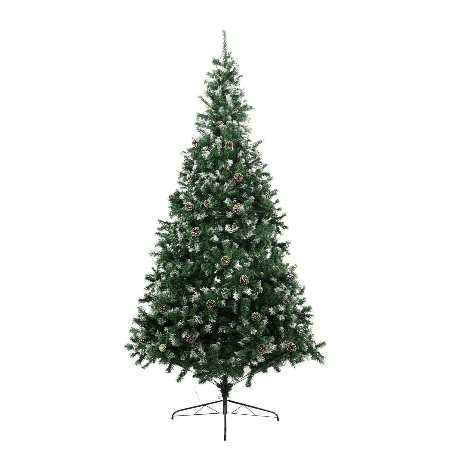 Christabelle 2.7m Pre Lit LED Christmas Tree Decor with Pine Cones Xmas Decorations - Christmas Outlet Online