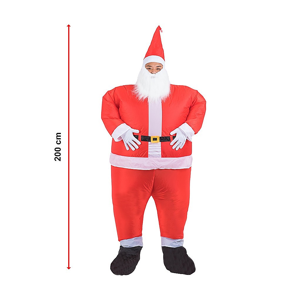 SANTA Fancy Dress Inflatable Suit -Fan Operated Costume - Christmas Outlet Online