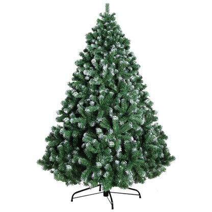 Jingle Jollys Christmas Tree 2.4M Xmas Trees Decorations Snowy 1500 Tips