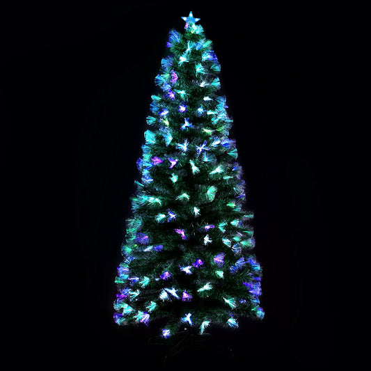 Jingle Jollys Christmas Tree 2.1M 7FT LED Xmas Multi Colour Lights Optic Fibre - Christmas Outlet Online