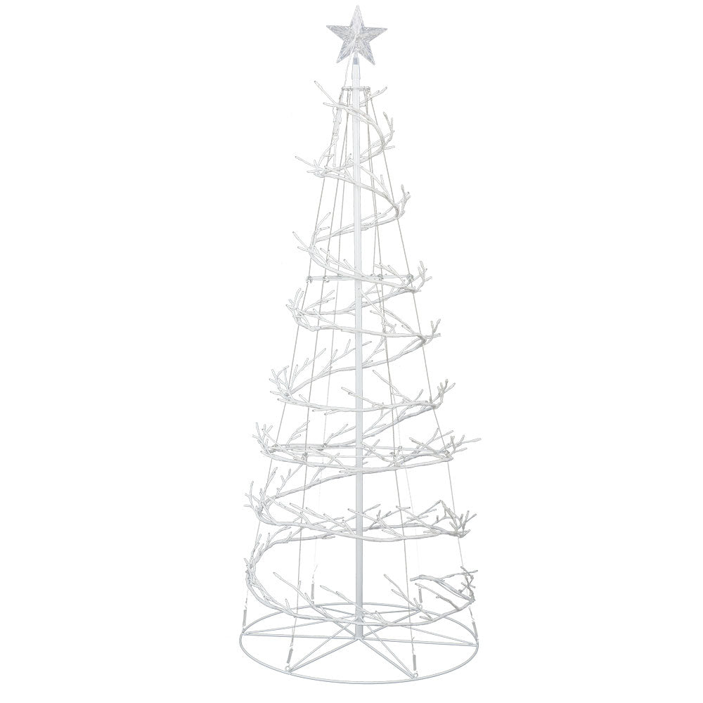 Jingle Jollys Christmas Tree 1.8M 6FT LED Xmas Decoration Cold White Lights - Christmas Outlet Online