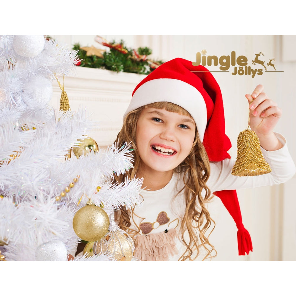 Jingle Jollys Christmas Tree 2.1M Xmas Trees Decorations White 1000 Tips - Christmas Outlet Online