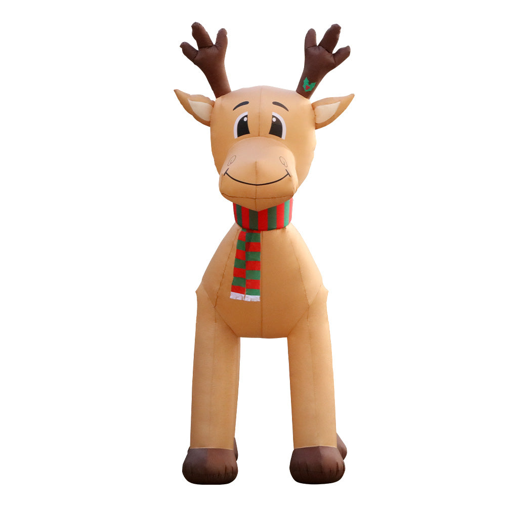 Jingle Jollys 5M Christmas Inflatable Reindeer Outdoor Xmas Decorations Lights - Christmas Outlet Online