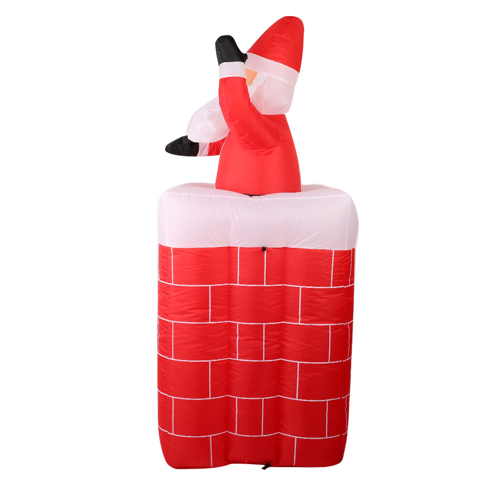 Jingle Jollys Christmas Inflatable Pop Up Santa 1.8M OutdoorDecorations Lights - Christmas Outlet Online