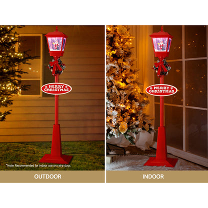 Jingle Jollys Christmas Lights 180cm Post Lamp 18 LED Fairy Light Decorations - Christmas Outlet Online