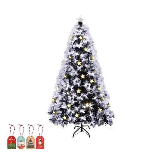 Santaco Christmas Tree 2.1M 7Ft Xmas Decorations Fibre Optic Multicolour Lights - Christmas Outlet Online