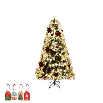 Santaco Christmas Tree 1.5M 5Ft Xmas Decorations Fibre Optic Multicolour Lights - Christmas Outlet Online