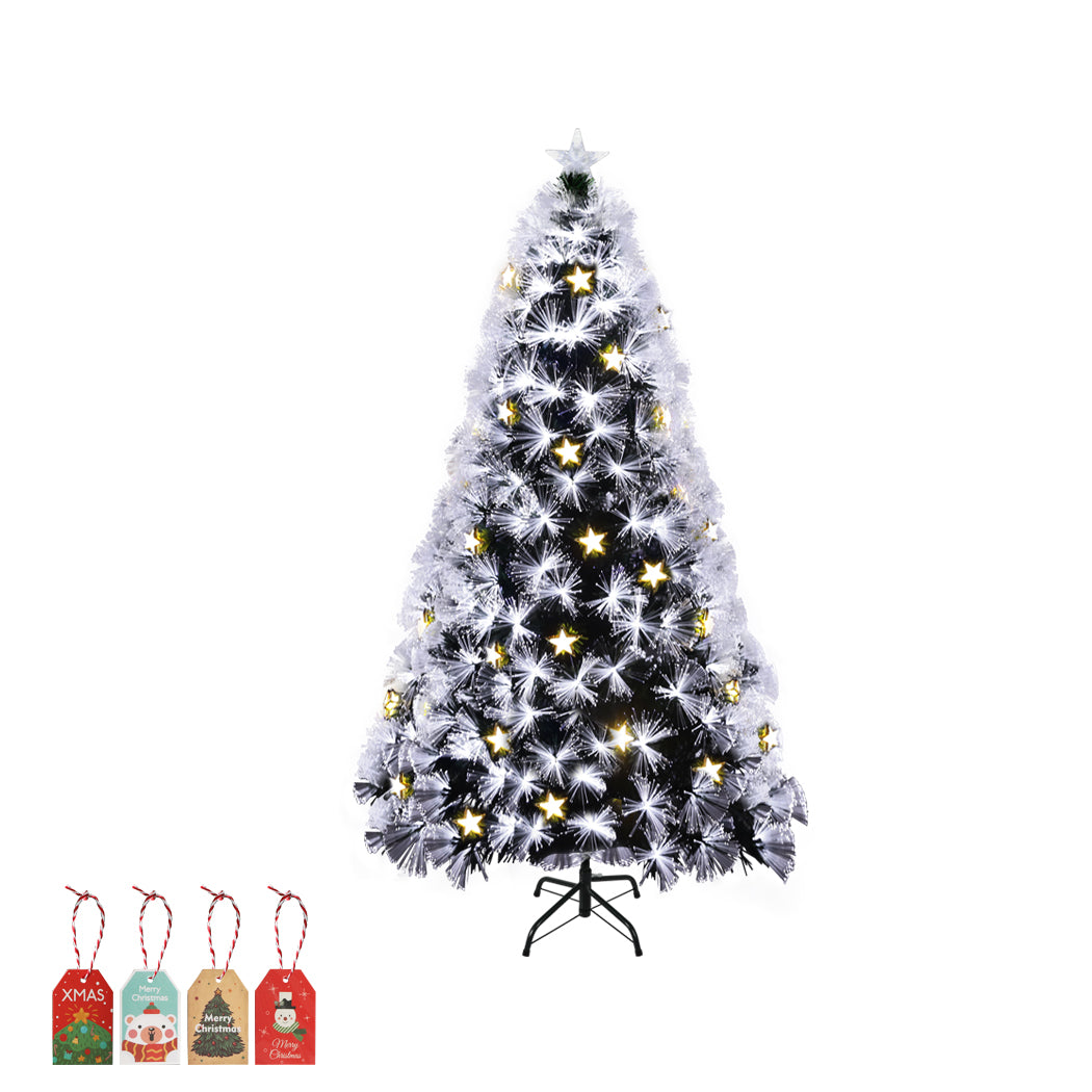 Santaco Christmas Tree 1.8M 6Ft Xmas Decorations Fibre Optic Multicolour Lights - Christmas Outlet Online