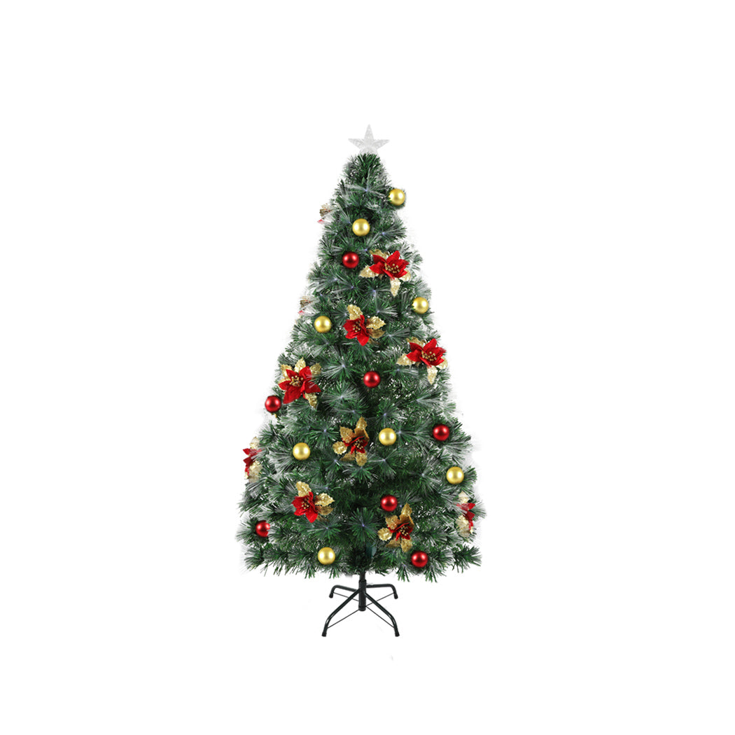 Santaco Christmas Tree 1.2M 4Ft Xmas Decorations Fibre Optic Multicolour Lights - Christmas Outlet Online