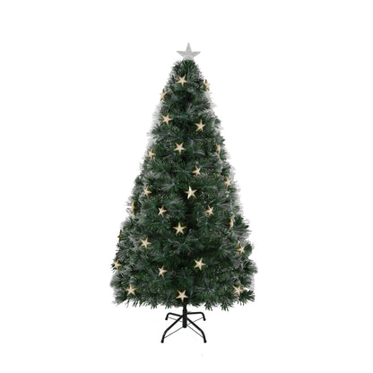 Santaco Christmas Tree 2.1M 7Ft Xmas Decorations Fibre Optic Multicolour Lights - Christmas Outlet Online