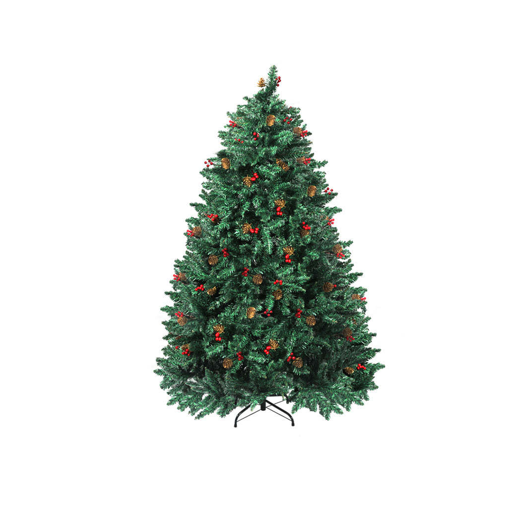 Santaco Christmas Tree 1.5M 5Ft Pinecone Decorated Xmas Home Garden Decorations - Christmas Outlet Online