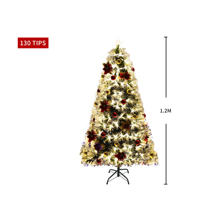 Santaco Christmas Tree 1.2M 4Ft Xmas Decorations Fibre Optic Multicolour Lights - Christmas Outlet Online